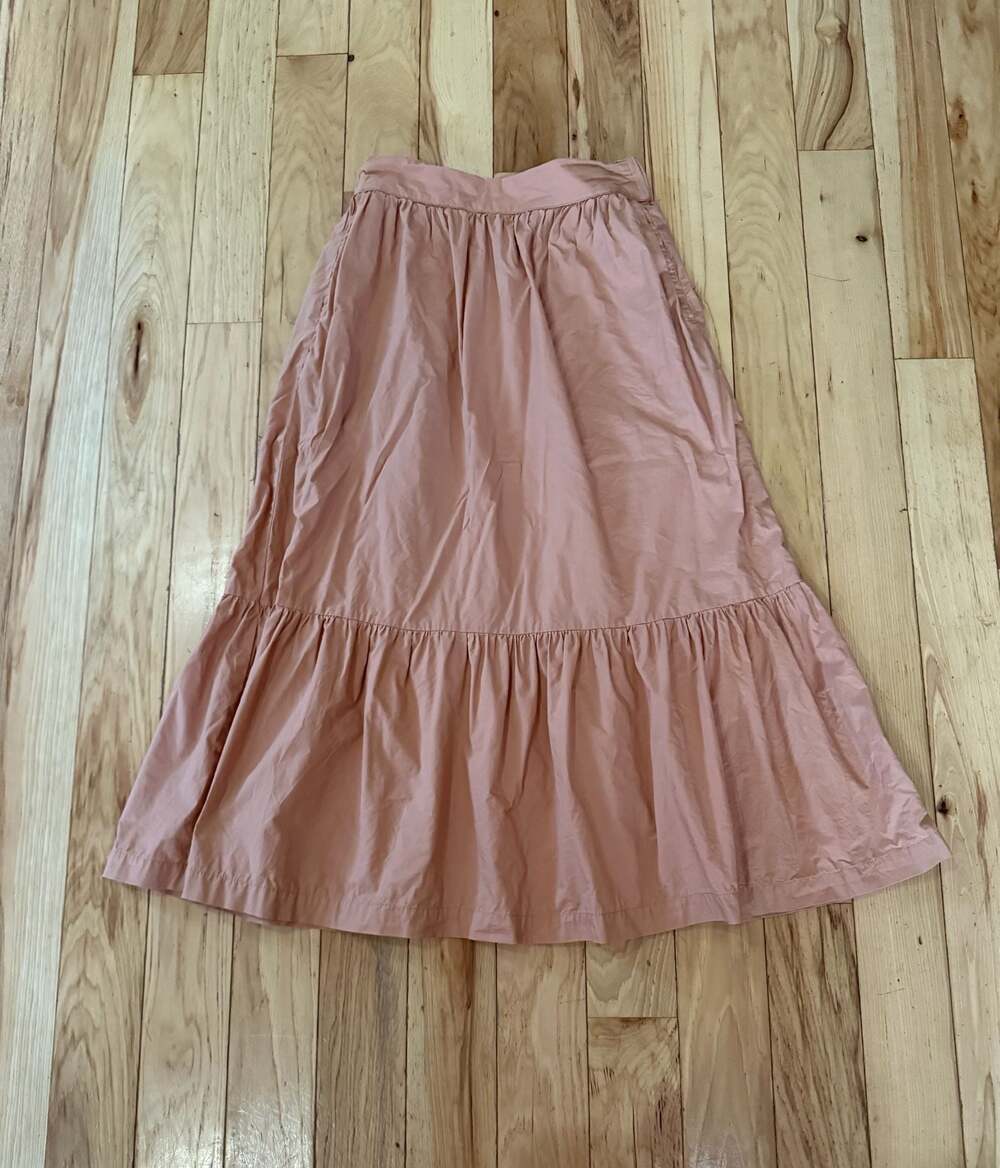 A New Day Pink Tiered Maxi Skirt Size XS